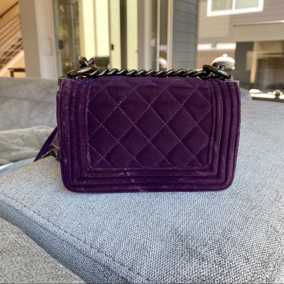 SOLD Chanel mini velvet boy - Picture 5 of 12